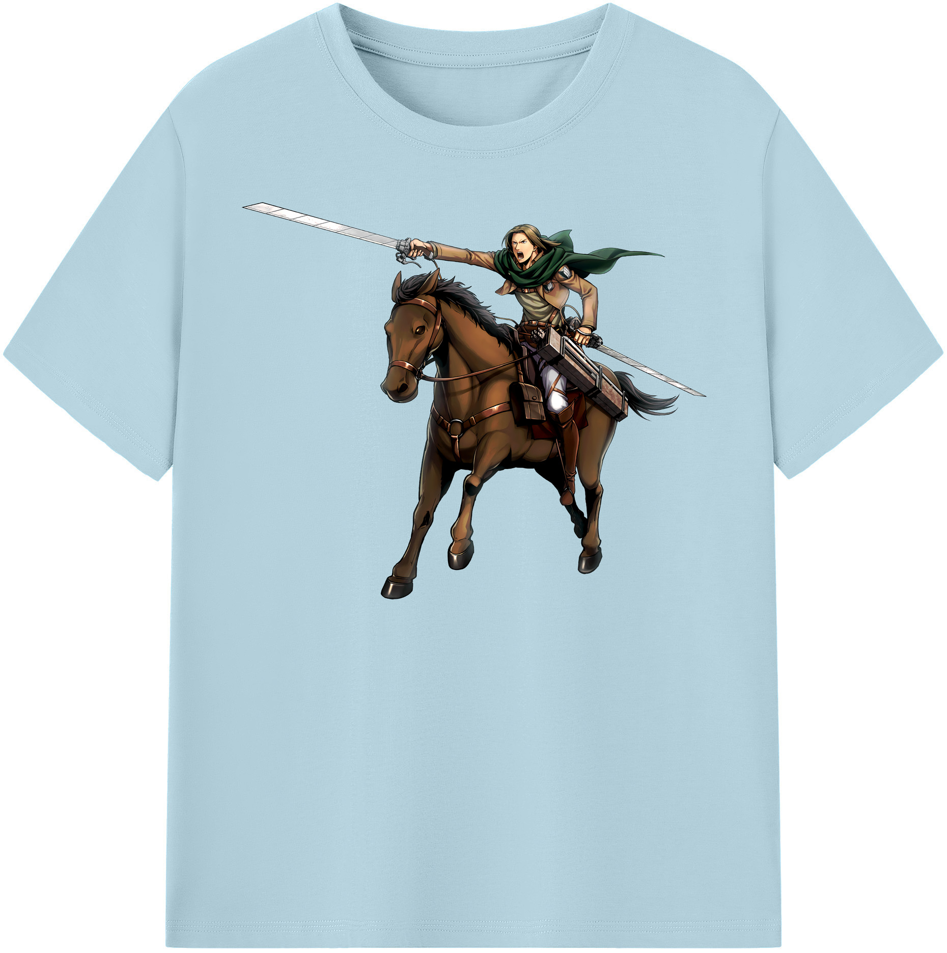 （画像用） 進撃の巨人 Attack on Titan 綿100％半袖Tシャツ（フロントプリント）